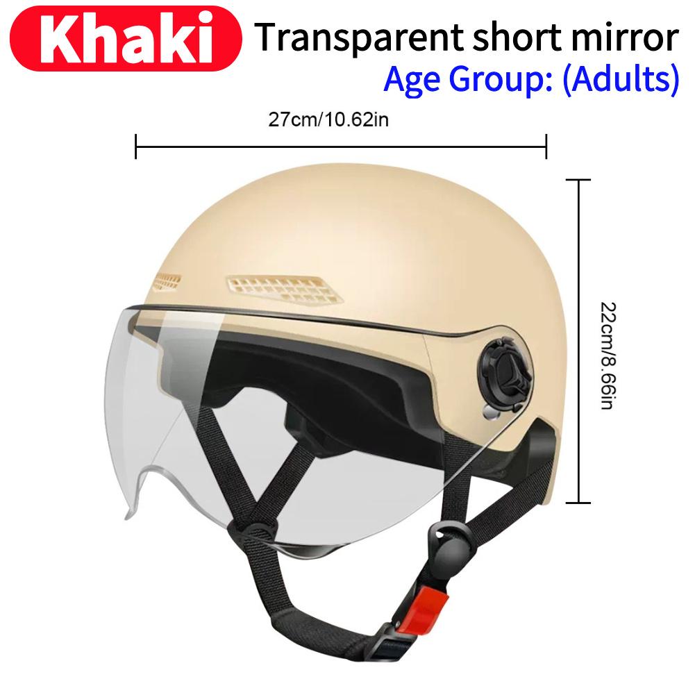 Electric Bike Helmet Lightweight Bicycle Helmet Adjustable Scooter Helmet Breathable Detachable Lining for Summer