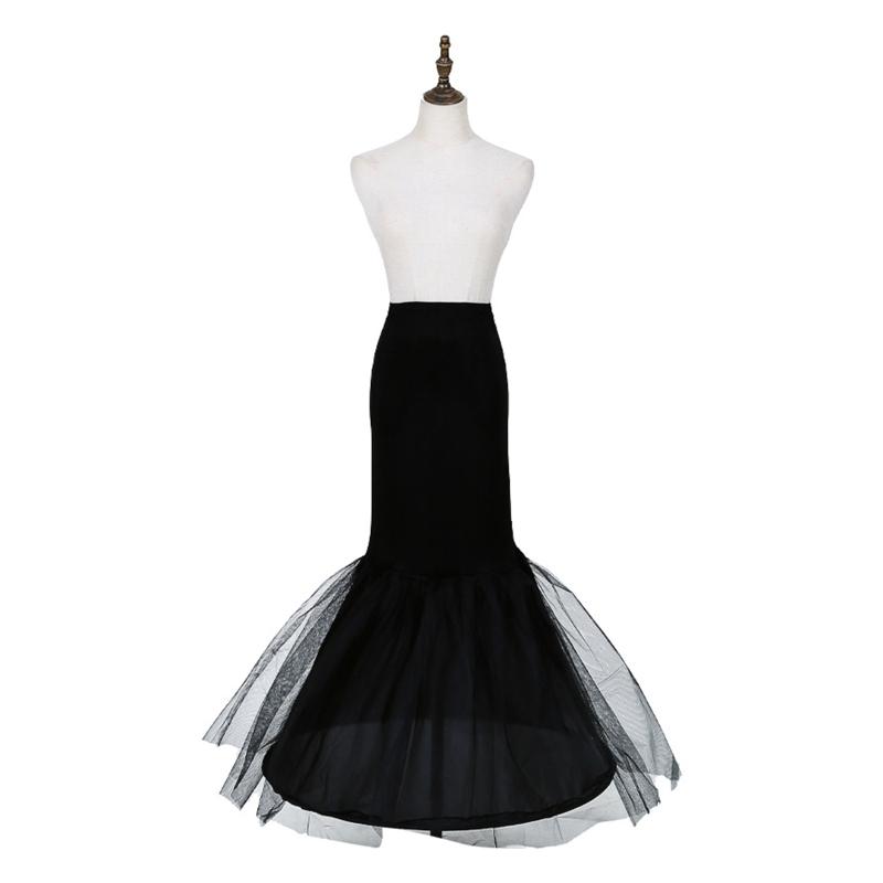 

Petticoat Crinoline Half Slips Wedding Accessories Black Hoop Skirt 50s Vintage Under Skirt for Women Girls 1 чёрный