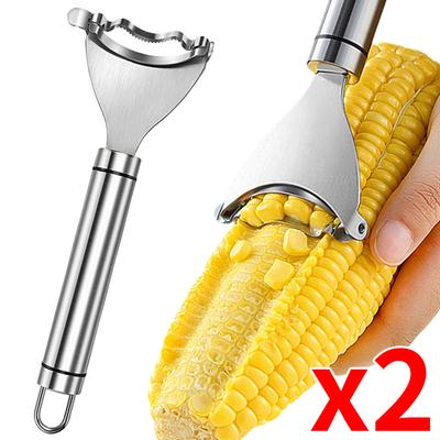 Stainless Steel Corn Peeler Kitchen Vegetable Corn Stripper Peelers Cob Shaver Planer Thresher Cutter Kitchen Gadget