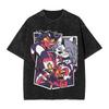 Unisex Helluva Boss Loona T-Shirt Herren Damen Baumwolle Grafikdruck Gewaschen Hip Hop Oversized Unisex Höllenhund I.M.P Gothic Punk Cartoon