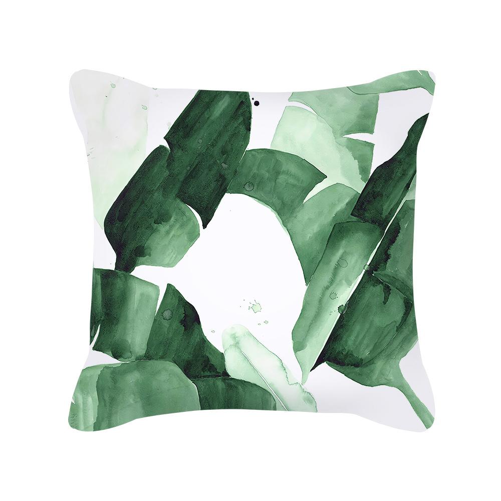 New Nordic Home Green Plant Tropical Fruit Pillowcase Without Pillow Core Cushion Cover Waist Pillowcase