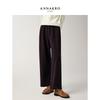 Jiuzi AnnaCole Women's Amber Glow Tapered Cropped Casual Pants