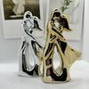 Ceramic Character Ornaments Decorative Couple Figurine Romantic Party Supply Table Collectible For Home Studio Restaurant