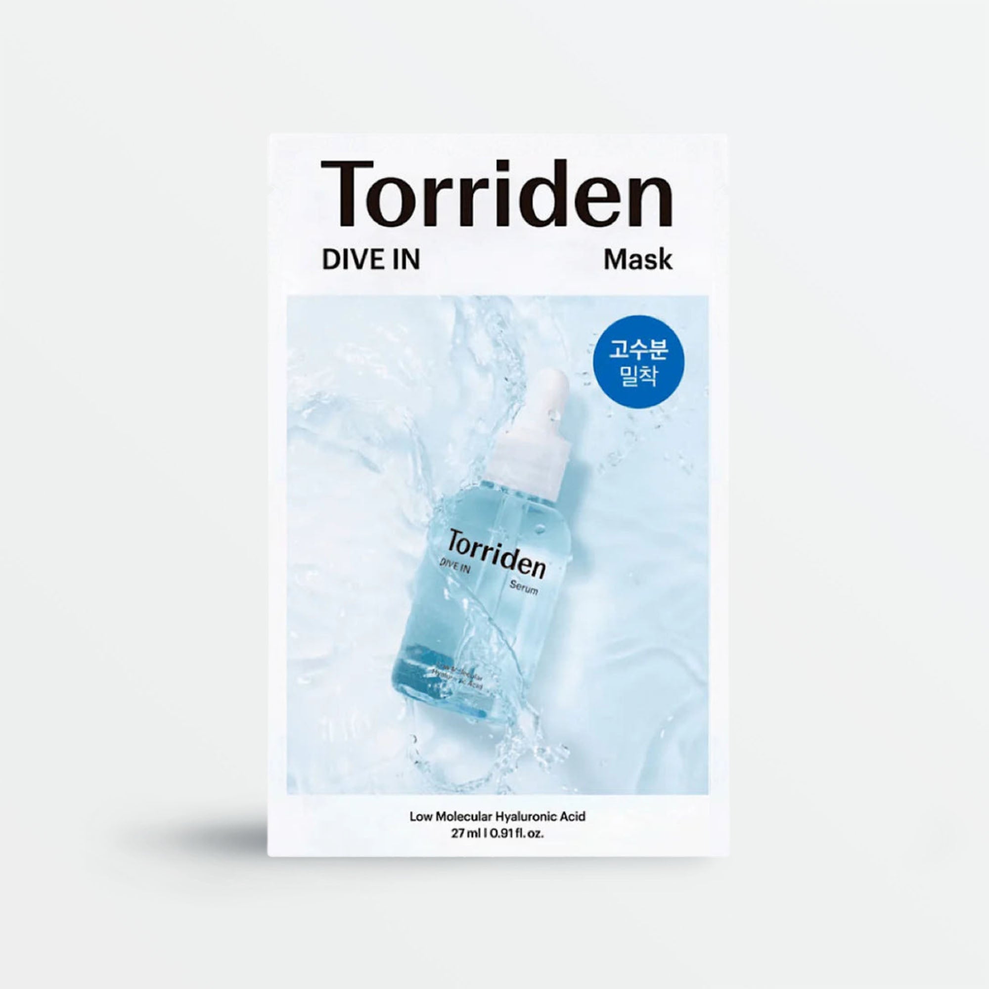 

Torriden DIVE-IN Low Molecular Hyaluronic Acid Mask 27ml, 10 sheets, 1 box 10sheets