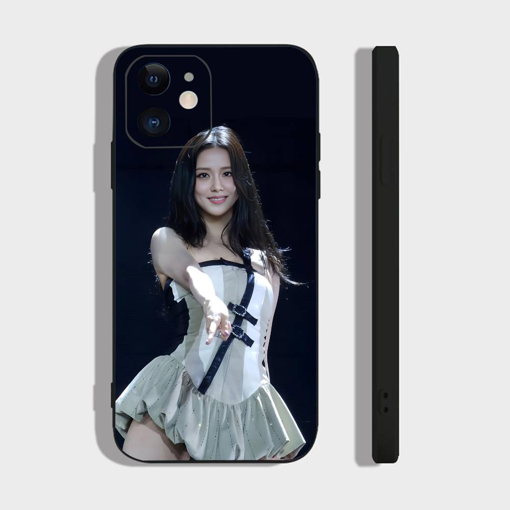 Sexy Girl J-jisoo-s Phone Case For IPhone 17 Air 16 15 14 13 Pro Max 11 12 Black Silicone Cover