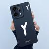 For OPPO Reno14 Pro 5G Cover Case Lucky Initial Letter Couple Silicone Soft Matte Phone Bumper for Oppo Reno 14 Pro 5G Casing