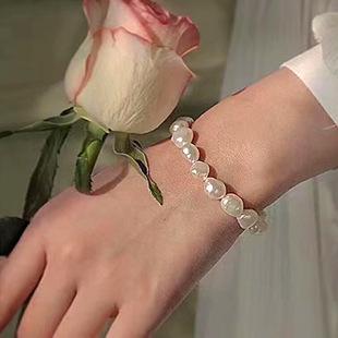 Natural freshwater pearl turquoise bracelet women's new Chinese style simple high sense niche spring and summer versatile jewelry new