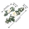 Artificial Wedding Arch Flowers Decorative Handmade Artificial Flower Swag for Backdrop Decoration White