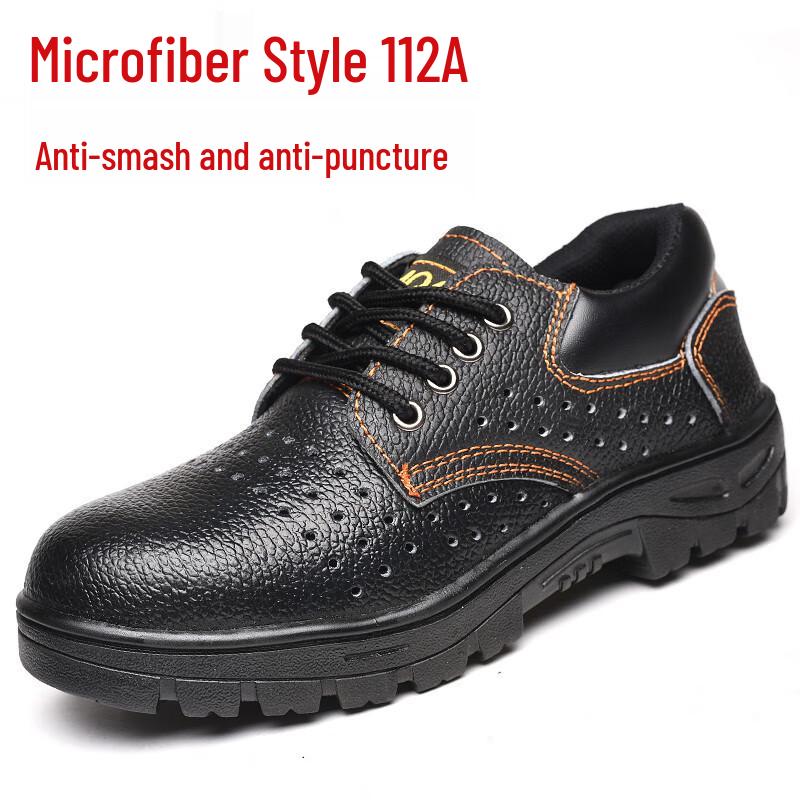 Bozong Breathable Steel Toe Puncture-Proof Work Shoes 36