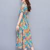 Elegant Women Dresses Summer Plus Size Vintage Clothes Short Sleeve Casual Long Dress