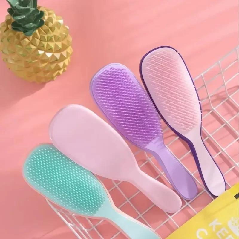 Spazzola per capelli Spazzola districante Massaggio del cuoio capelluto Pettine per capelli Spazzola per capelli districante per donne per lo styling dei capelli ricci Strumento per la cura del salone di parrucchiere