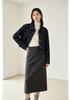 Xin Ge Retro Color Block Denim Jacket - High Waist, Slim Fit, Versatile Commuting Top