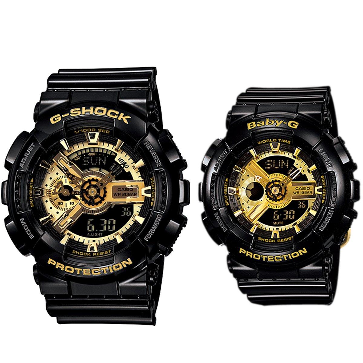 

Годинник Baby G Black Gold Набір із 2 пар годинників [Casio] G-Shock GA-110GB-1A BA-110-1A & [Елемент]
