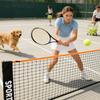 Foldable Tennis & Volleyball Net Height Adjustable Weatherproof Portable Backyard Sports Net for Beach Court Driveway Playground