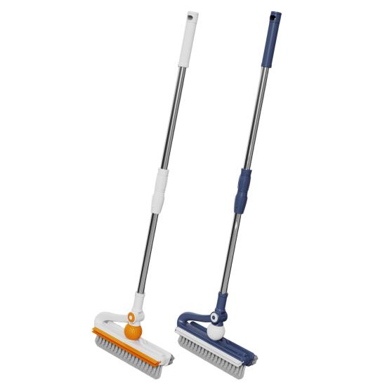 Handheld Multifunctional Crevice Brush Stainless Telescopic Double-Layer Pole Adjustable Length Steel Scrapers Brush Gap
