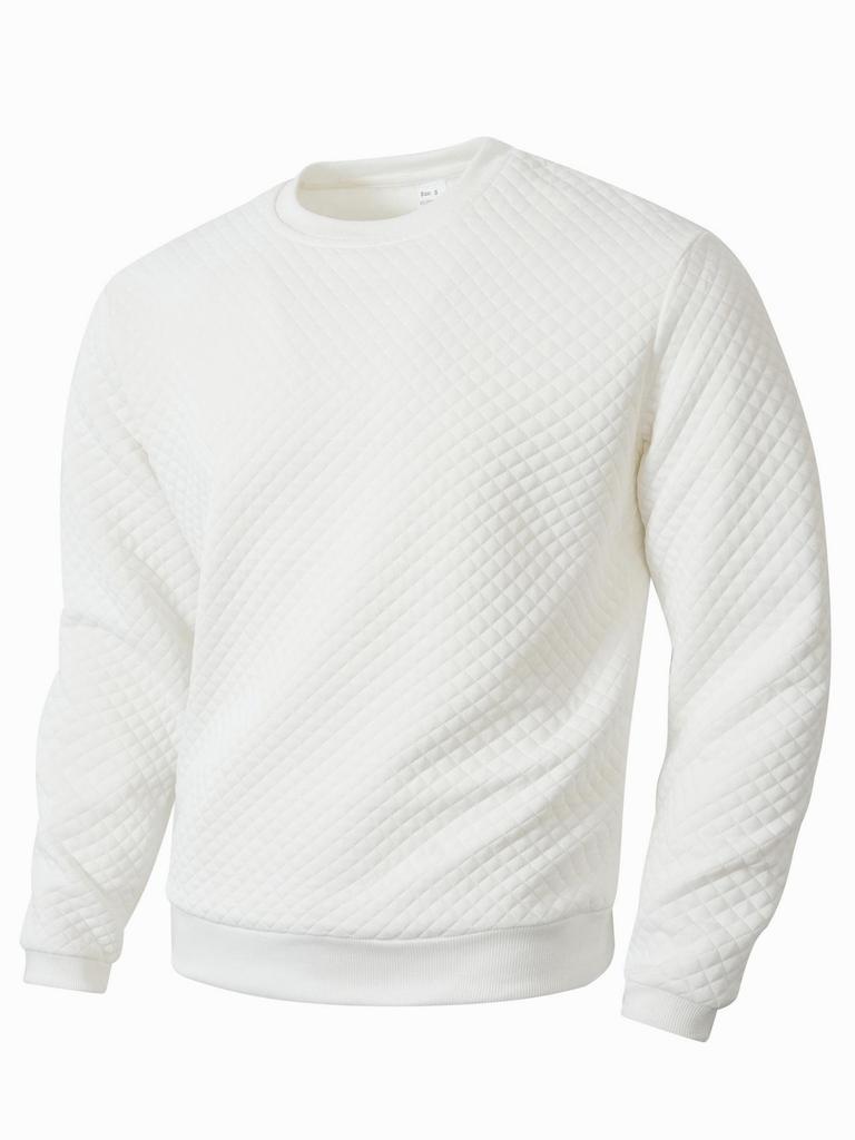 2025 Spring & Autumn Waffle Knit Solid Color Jacquard Hoodie