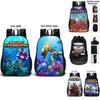 Minecraft School Bag Double-sided Backpack For Students With Decompression Feature