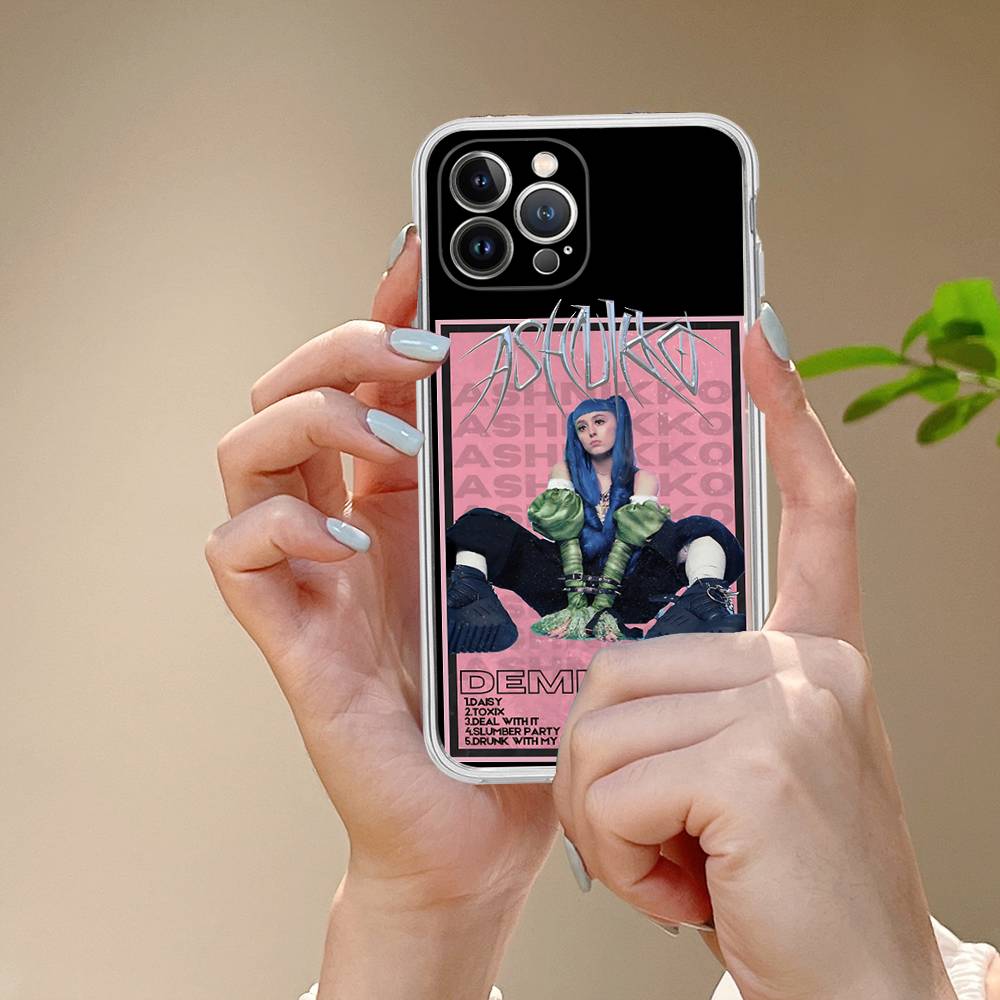 Ashnikko Rapper Transparent Phone Case For IPhone 16 15 14 13 12 11 Pro Max Plus Soft Cover
