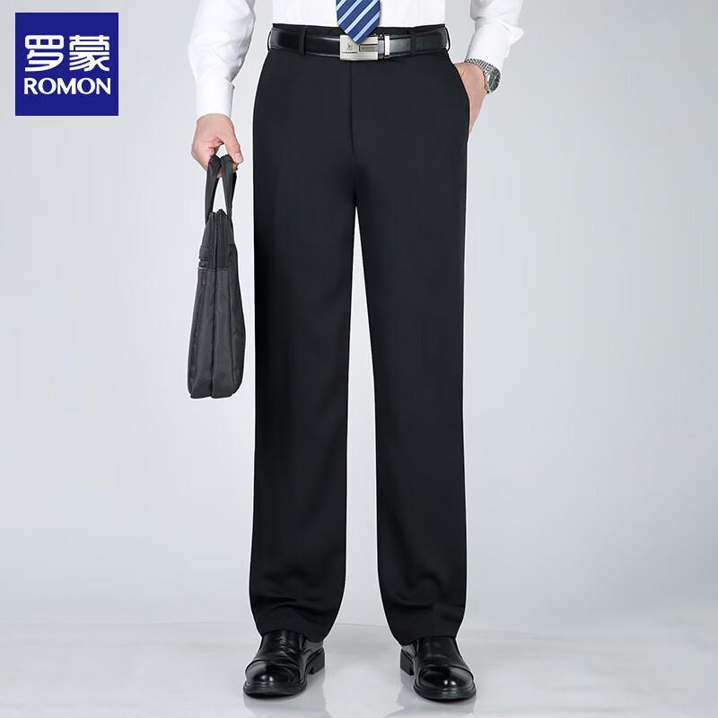 ROMON Men's Loose Fit Business Dress Pants