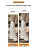 Women's Cozy Off-White Cashmere Wide-Leg Pants, Winter 2026, High-Waisted, Fleece-Lined, Casual Glutinous Rice Style.