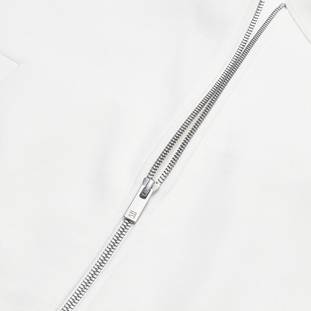 Fila Heritage Fashion Classic Simple Casual Comfortable Versatile Jacket Women Jackets Cloud-White F11W628504FWT