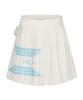 I Parka Folding Deco White Pleated Skirt