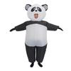 Nafukovací kostým panda - Černá ramena, Outfit na Halloween a jevištní vystoupení