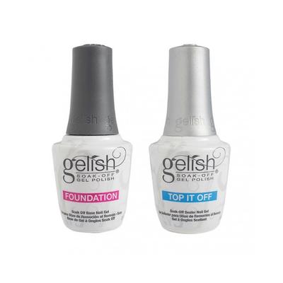 2pcs Top Sealer Long Lasting Nail Polish Set Beginner Soak Off Foundation Base Less