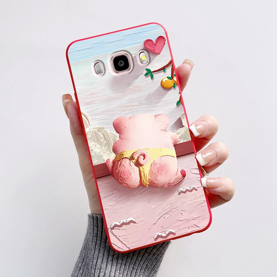 For Samsung Galaxy J7 2016 Novel Style Painting Back Cover Coque For Samsung Galaxy J7 2016 Cute CartoonThick Fashionable Shells
