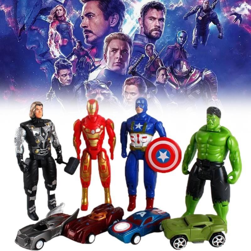 Captain America Man Miniature Cars Toy Set Gift