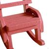 Dollhouse Furniture Mini Rocking Chair Handpainted Vintage Wooden Chairs for Micro