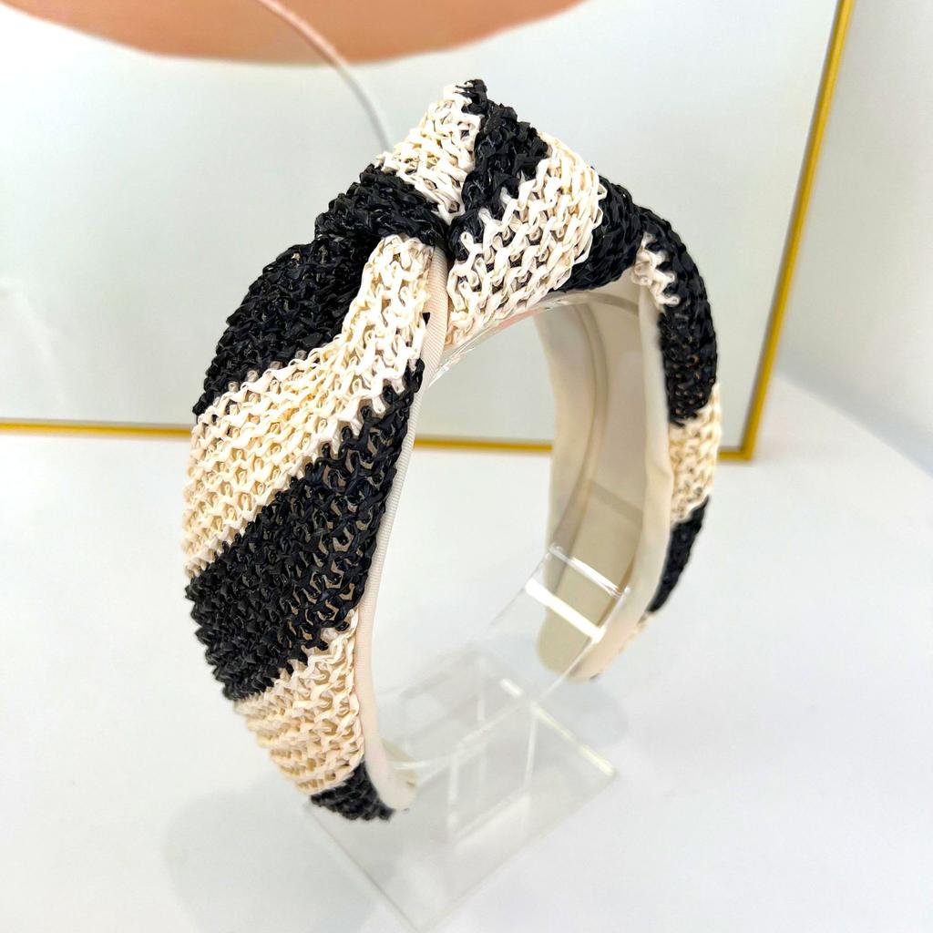 Bohemian Ethnic  Straw Knot Hairband Colorful Headband Adult Hair Accessories Hair Jewley