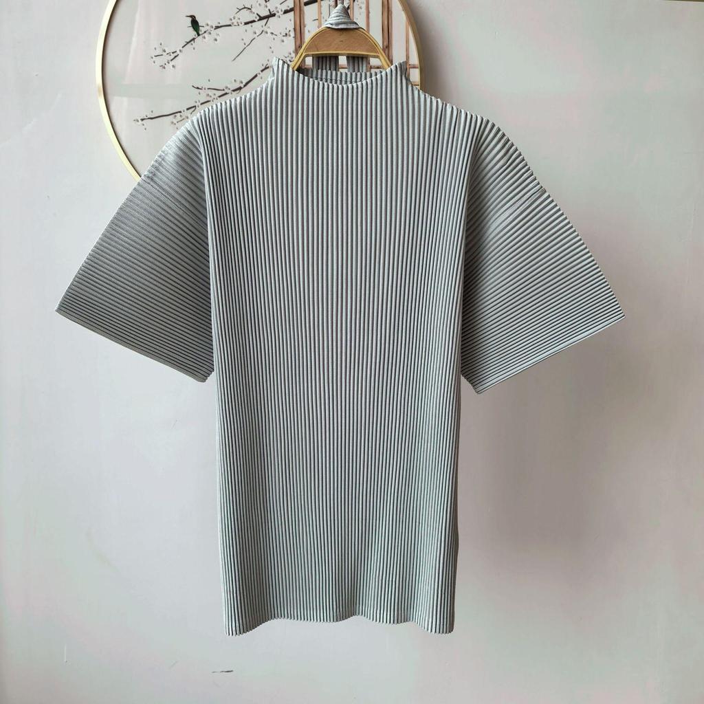 2026 Spring Miyake High-End Pleated Batwing Sleeve Casual Top