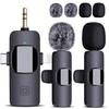 Wireless Pin Microphone for Smartphones, Compatible with iPhone, iPad, and PC, 360 Sound Collection and Recording, Instant Connection, Noise Reductio