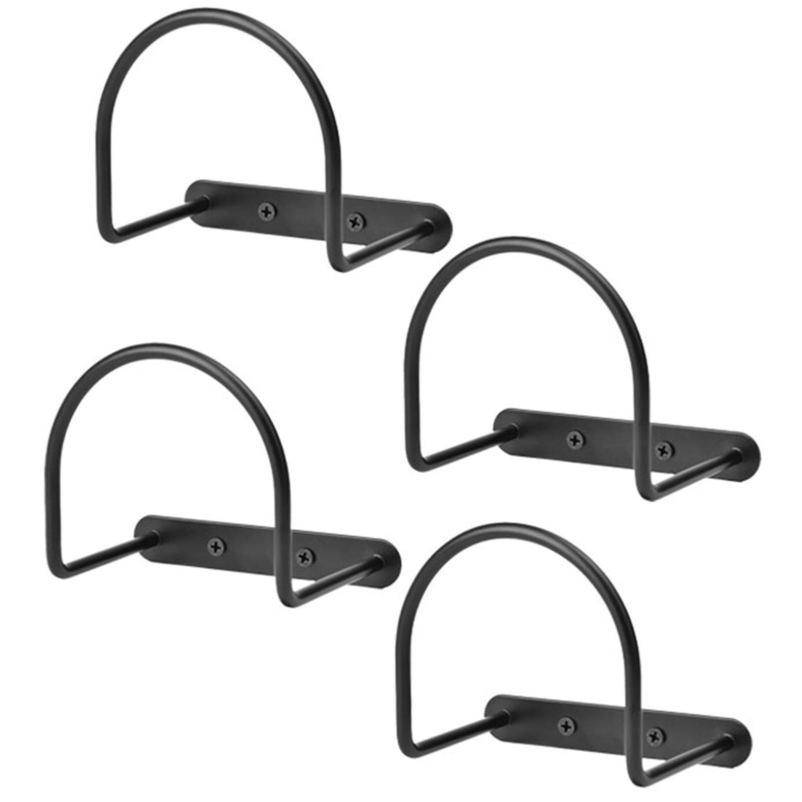 

4Pcs Cowboy Hat Wide Brim Cap Holder Organizer Wall Mounted Iron Display Rack A
