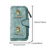 Western Cowboy Frog Long Zipper Wallet, Large Capacity Card Holder, Unisex Clutch Bag, Fashionable Zipper Coin Purse, Suitable for Daily Use, A Great