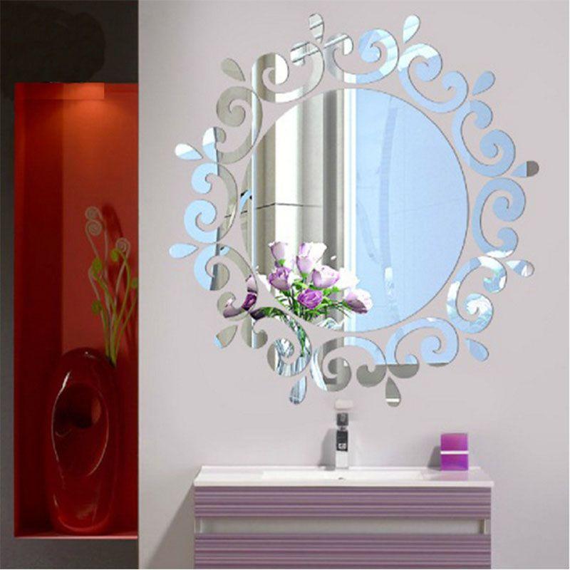 Premium Acrylic 3d Diy Mirror Wall Stickers With Timeless Design For Modern Homes