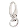 9 st Silver Tone D Swivel Trigger Krokar Zinklegering Nyckelring Hummer Spännen