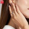 Twisted Shank Classic Snowflake S925 Sterling Silver Rhodium Plated 1ct D Color Moissanite Luxury GRA Certified Women's Ring