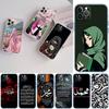 LO54 Islamic Muslim Girls text Phone Case for Motorola Moto G7 G8 G9 G84 G85 G73 G24 G15 Z2 Play Power Plus