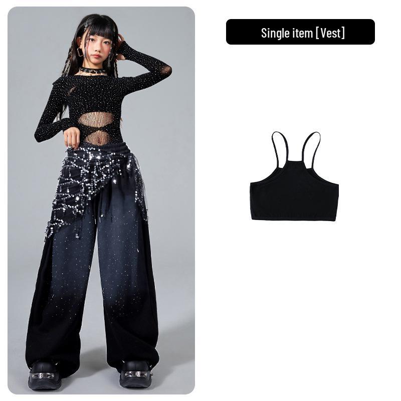 Trendy Kids' Jazz Dance Clothing: Cool Fashion for Girls' Group Performances & Festive Shows