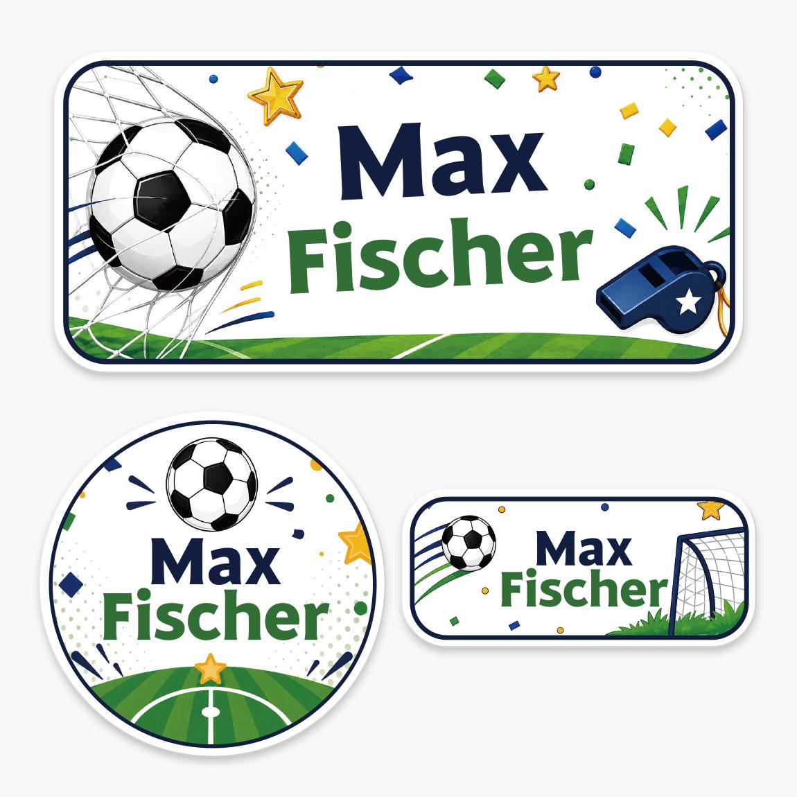 140 Stuks Gepersonaliseerde Voetbal Naamlabel Stickers Waterdichte Custom Naamstickers Voor Flessen Lunchboxen Sportuitrusting