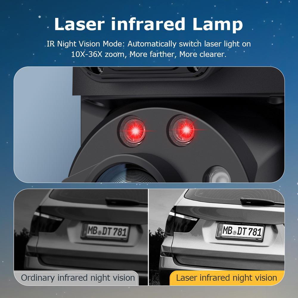 4G Dual-Lens 6MP Solar Camera with 36X Zoom and Full-Color Night Vision for All-Day Outdoor Surveillance