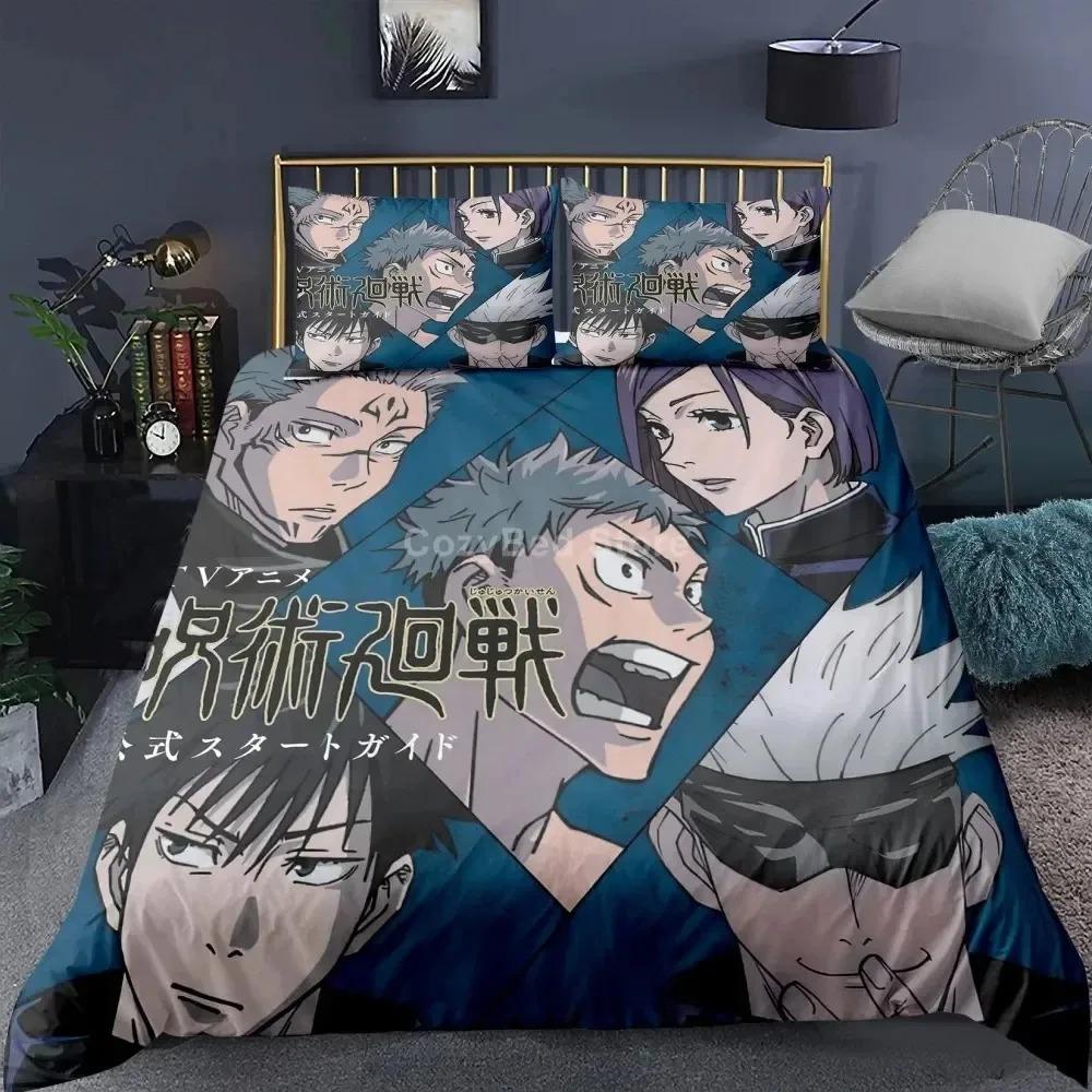 Jujutsu Kaisen Bedding Set Japan Famous Anime Duvet Cover Sets Comforter Bed Linen Twin Queen King Single Size Dropshipping Gift