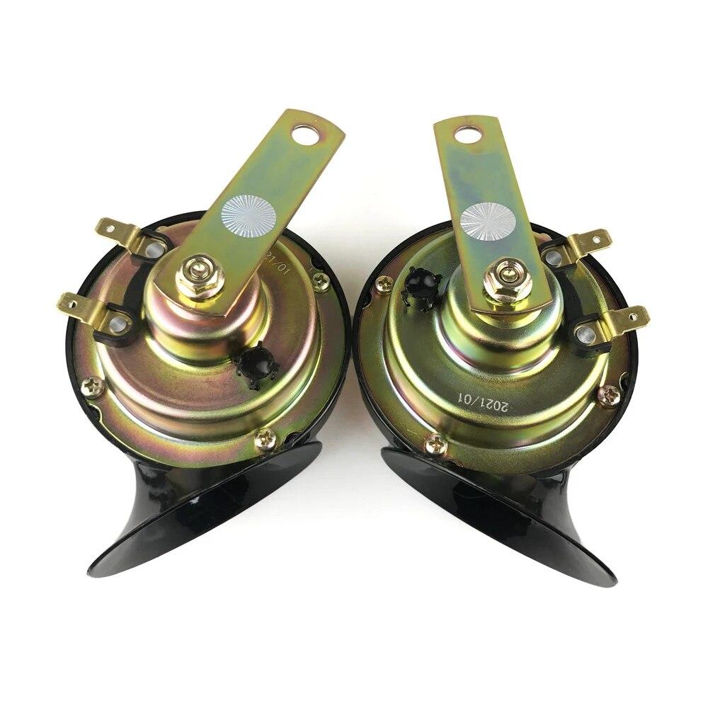 

Универсальный супер громкий автомобильный гудок в виде улитки 115DB для VW Ford BMW 3/5/7 серии E46 E60 E66 F10 F11 E90 G28 Hyundai Truck Motorcycle ATVs 12V