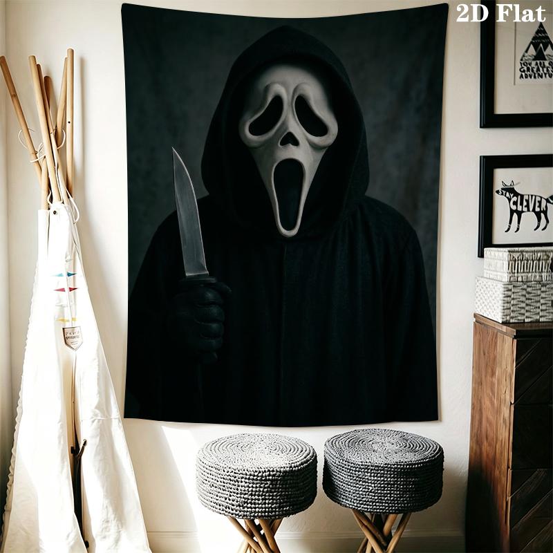 Scream Wall Tapestry Aesthetic Wall Hanging Printed Fabric Blanket Decorative Tapestries for Bedroom Living Room Home Decor