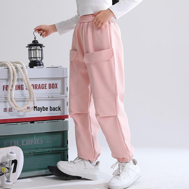 Children's Durable Sports and Workwear Pants for Boys and Girls: Spring and Autumn School Uniform and Mountaineering Options