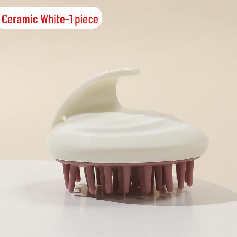 Saç Yıkama için Silikon Kafa Masaj Aleti ve Şampuan Fırçası