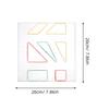 VILLFUL 3-Piece Transparent Geometry Pegboard Set for Kids, Educational Puzzle and Tool for Toddlers, Multiplication and Pegboard, Geometry Pegboard,