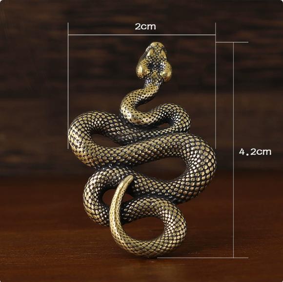 3D Zodiac Keychain Pendant: Rat Ox Tiger (Pure Brass Mini Ornament)
